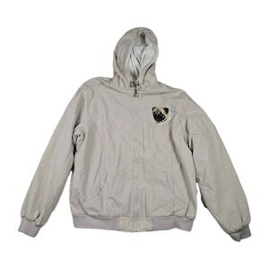 Bradford Exchange Pug Women's Size Small Reversible Hoodie Jacket Embroidered
